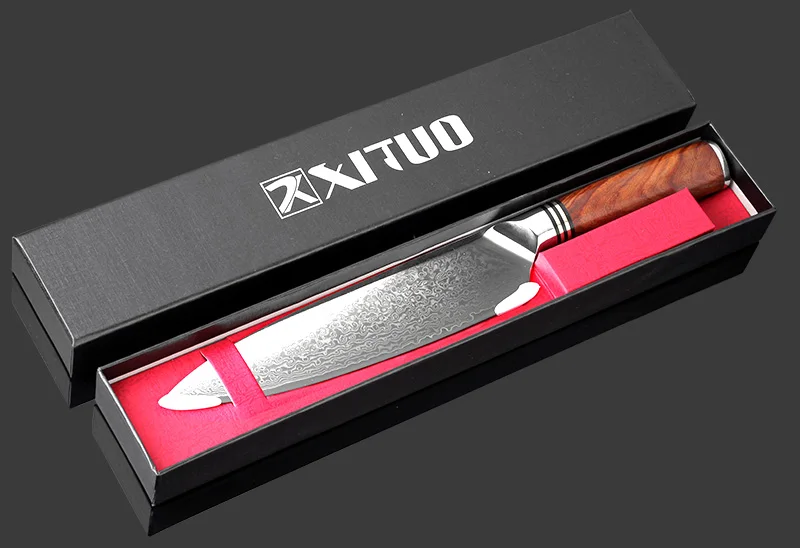 

XITUO Chef Knife 8 Inch Damascus Steel VG10 Kiritsuke Santoku Handmade Knife Sharp Japanese Petty Gyuto Knife Kitchen Cook Tool