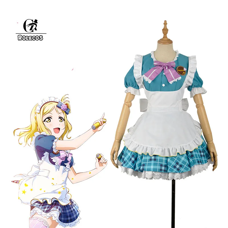 ROLECOS LoveLive Мари охара косплей костюм на День святого Валентина женский горничной