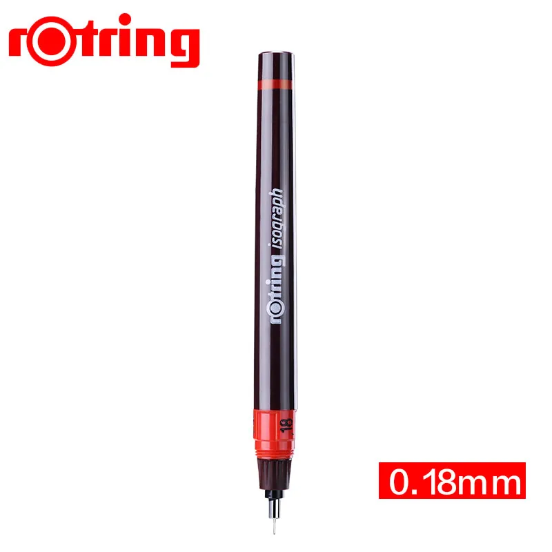 018MM Германия Rotring изограф игольчатая ручка 0,1-0,8 мм ручка для рисования ручная роспись ручка крючок линия ручка с добавляемыми чернилами 1 шт - Цвет: 018MM