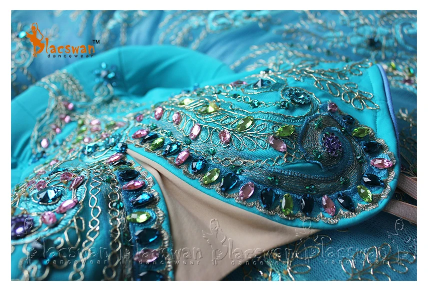 Новинка 2017 Голубой Классический балетный костюм пачка профессиональный для