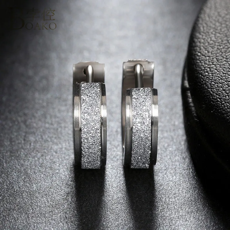 BOAKO маленькие серьги-кольца 316L из нержавеющей стали, серьги для женщин, мужчин, золотой пирсинг, круглые серьги, ювелирные изделия в стиле панк