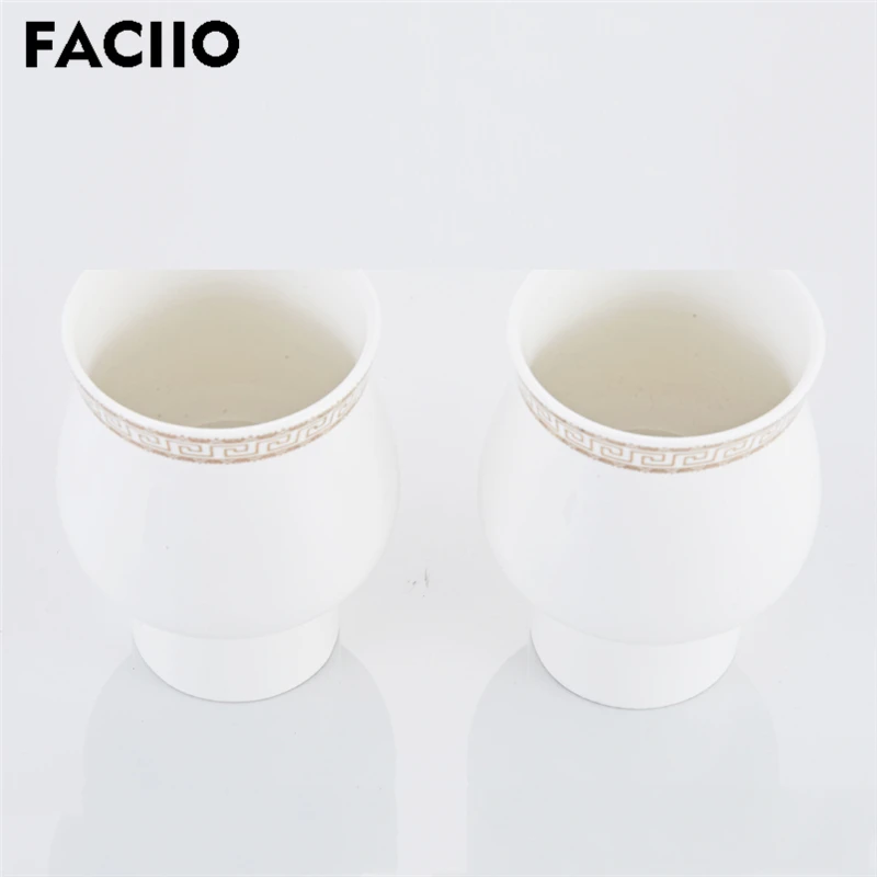 

FACIIO Bathroom Toothbrush Cup Holders Wall-mounted Double Teeth Brush Shelf Zinc Alloy Bathroom Tumbler Holder 5655