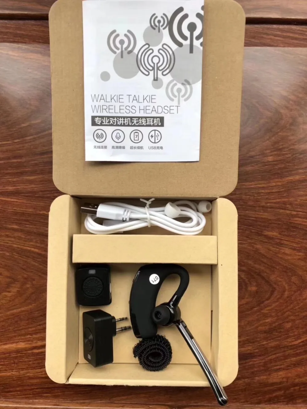 Hands free Bluetooth гарнитура для рации ТК порт беспроводные наушники мотоцикл HF PTT