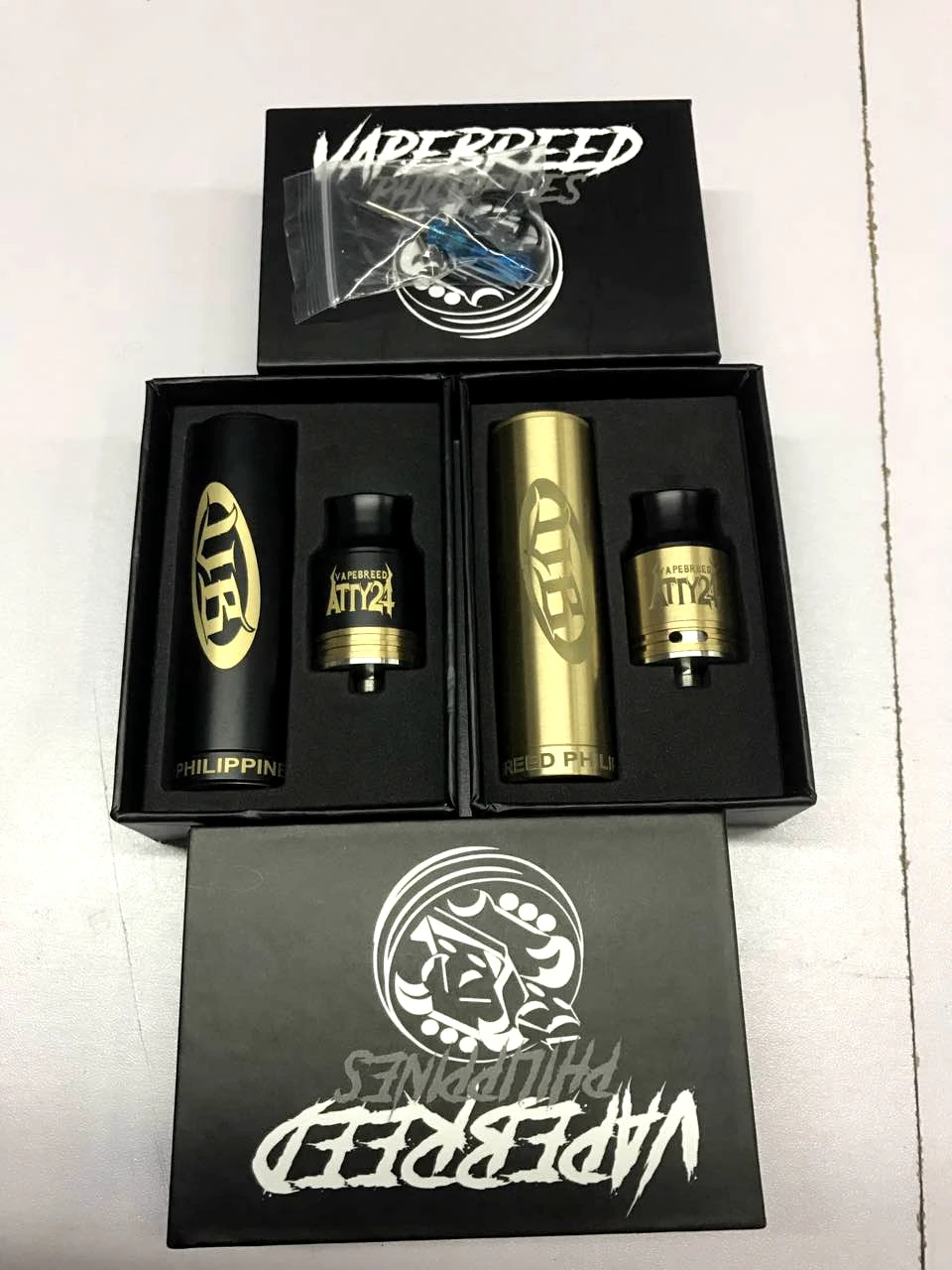 VapeBreed Адвокат 24 RDA Мод Комплект с мм Диаметр Изоляцией весной типа для 510 потоков