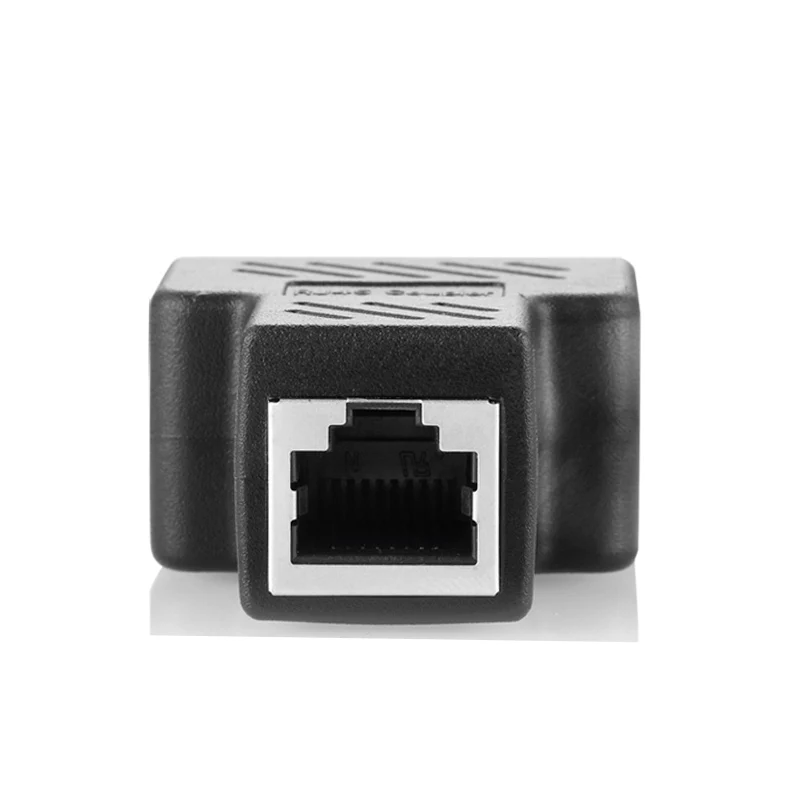 RJ45 расширение 1 Женский до 2 джек сетевой разъем тройник глава прямой ethernet extender |
