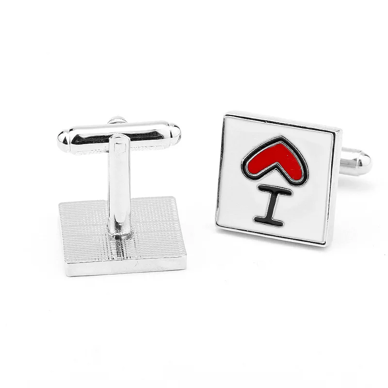 Fashion Men's Cufflinks Squre Shaped I Love My Wife Wedding Party Suit Gift For Men Husband Boyfriend | Украшения и