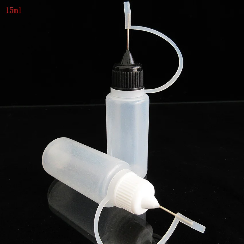 100pcs Wholesale Price Empty Refillable Plastic Bottle PE soft Squeeze 15ML Vapo Ego Smoke Accessories Dropper Needle Cap | Красота и