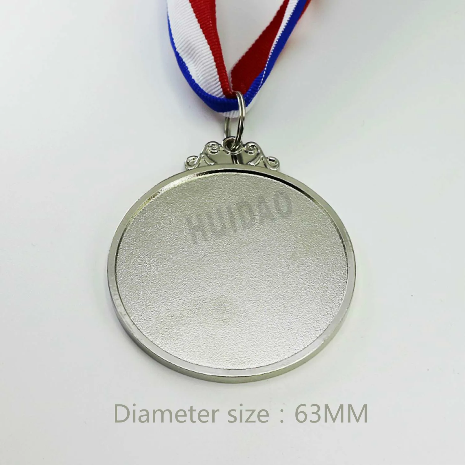 Медали пустые металлические серебряного цвета 1 шт. медаль с красной белой синей
