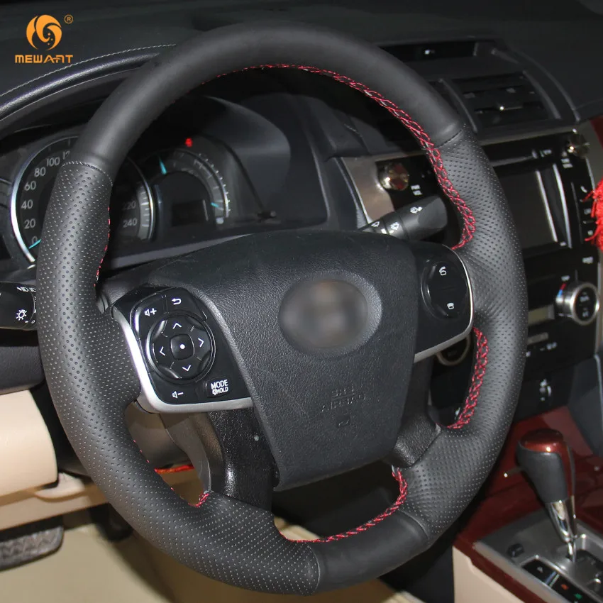 MEWANT для 2012 2013 2014 2015 Toyota Camry черная искусственная кожа аксессуары интерьера |