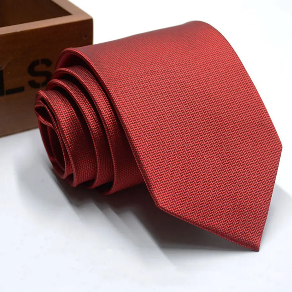 Мужской галстук из полиэстера в темную полоску для свадьбы модный мужской