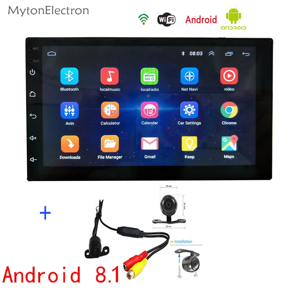 2 Din Android Радио Bluetooth GPS навигация WIFI стерео USB аудио ПК стол автомобильный