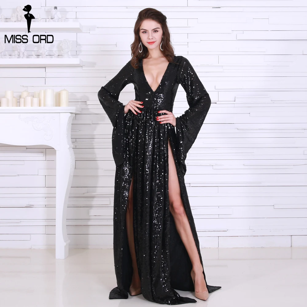 Missord 2019 сексуальное новое летнее Стильное женское вечернее платье с глубоким v