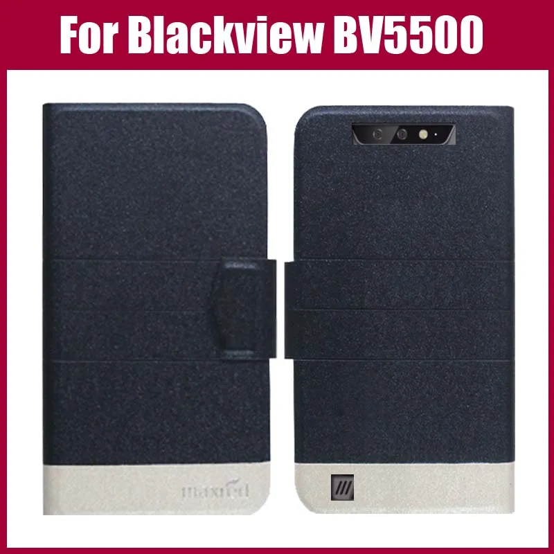Лидер продаж! Чехол Blackview BV5500 5 цветов модный ультратонкий кожаный защитный