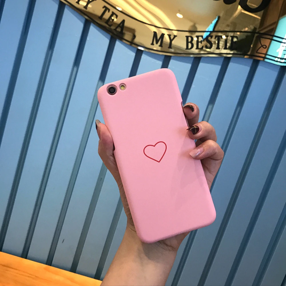 OLLIVAN для iphone 7x6 8 6s Plus с изображением милых сердечек пара чехол розового и черного