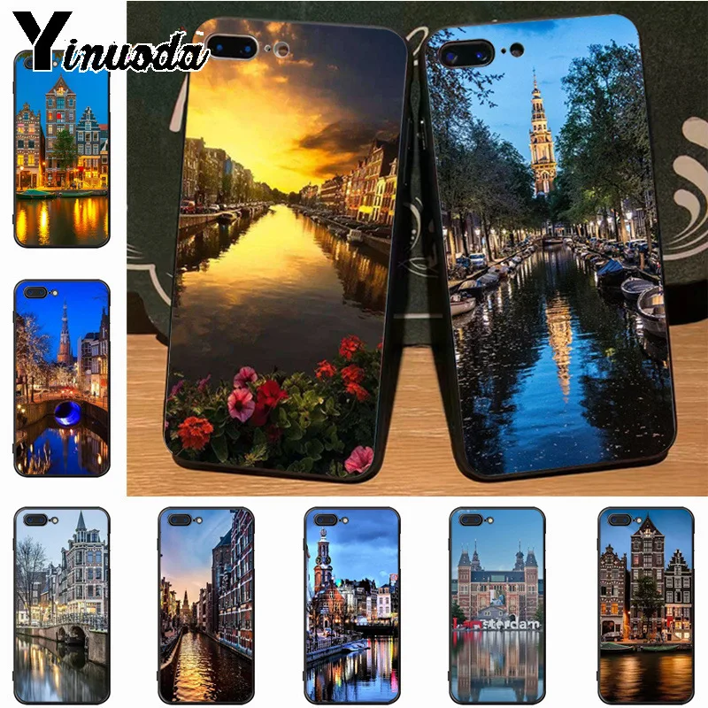 Изумительный чехол для телефона Yinuoda путешествие Амстердам Нидерланды iPhone 7plus X 6
