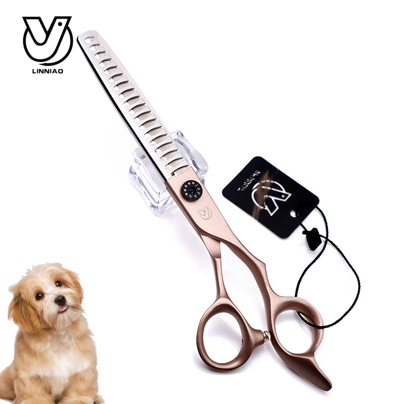 Профессиональные ножницы 7 дюймов для стрижки собак щенков кошек филировочные