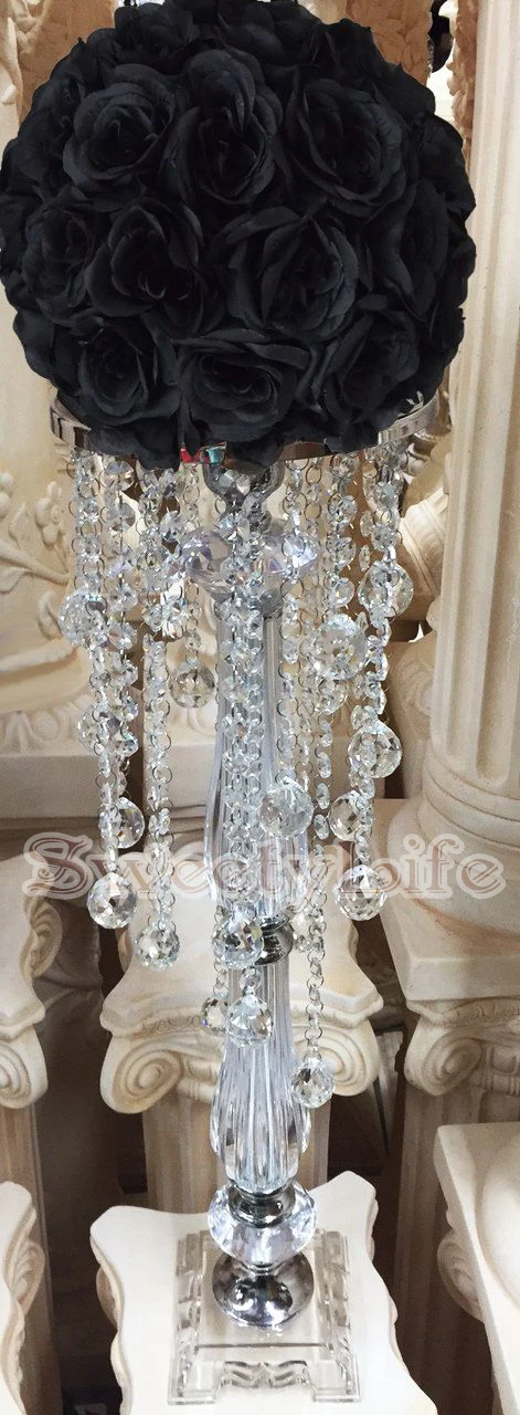 

68cm tall crystal flower stand for table centerpiece wedding props