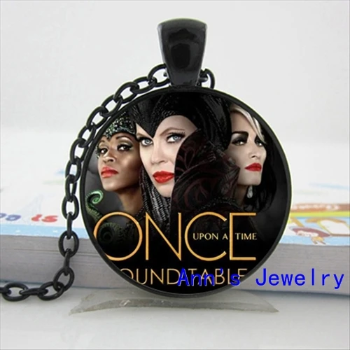 Новое ожерелье Once upon a Time Ювелирное стекло кабошон ожерелье кулон HZ1 - Окраска металла: 1