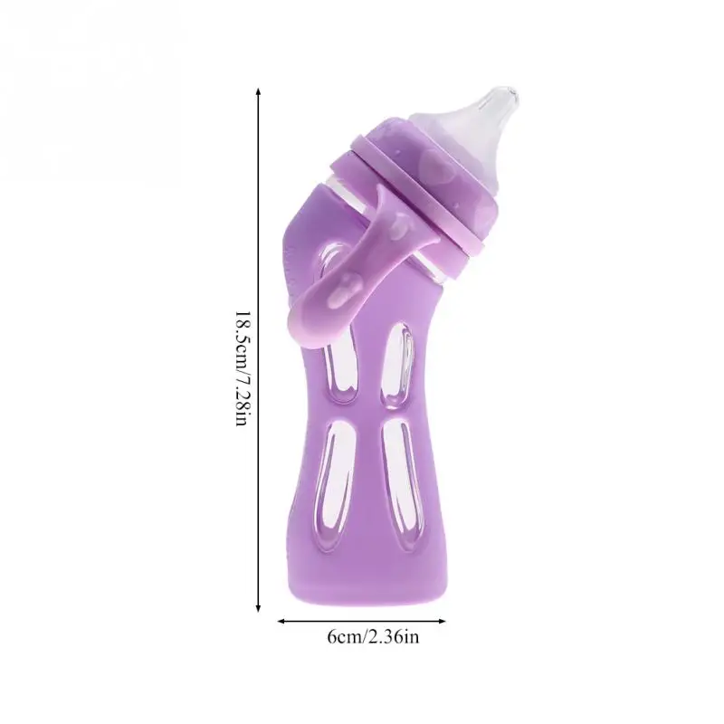 240mL Warm-discolor Моделирование груди бутылка для комления молоком 240 мл 180 мл новорожденных BPA бесплатно автоматическая подача бутылочка подогреватель стерилизатор нагреватель Универсальный - Цвет: 240mL Warm-discolor