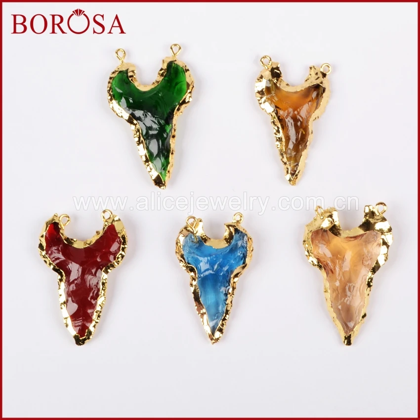 BOROSA Высокое качество 1 шт золотой цвет грубая Радуга стекло OX звуковой разъем
