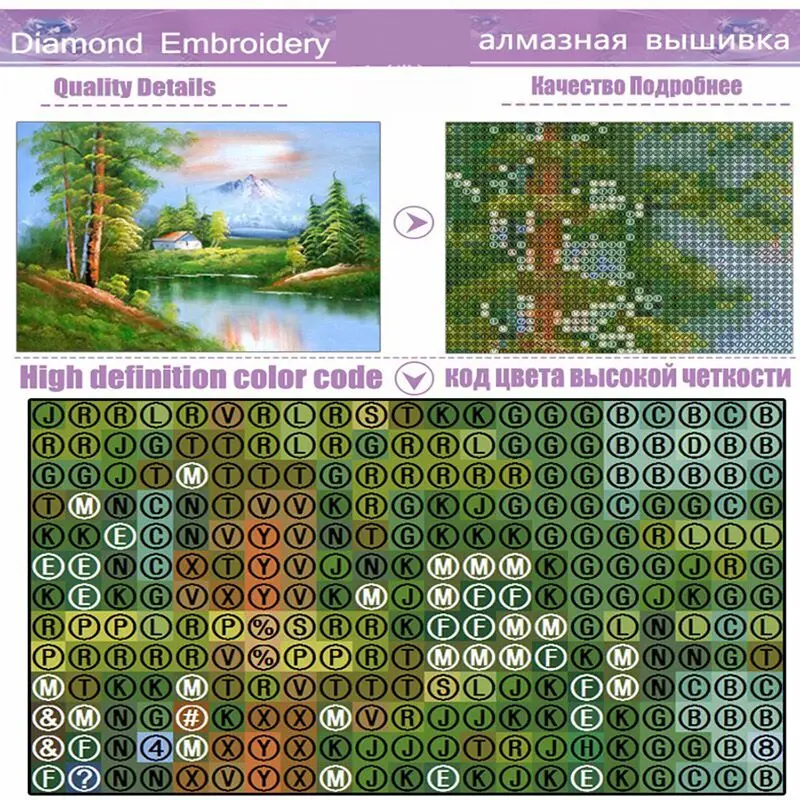 Полный пейзаж горы и озеро Аватар 5D DIY круглый бриллиант вышивка мозаики картина