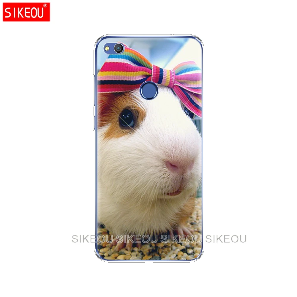 Silicone Cover Phone Case For Huawei P20 P7 P8 P9 P10 Lite Plus Pro 2017 p smart 2018 squirrel Guinea Pig Mouse peanut greedy | Мобильные