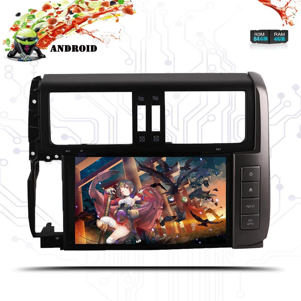 8 ''Android 9 0 PX5 4G + 64G Автомобильный dvd аудио плеер gps navi монитор головное устройство