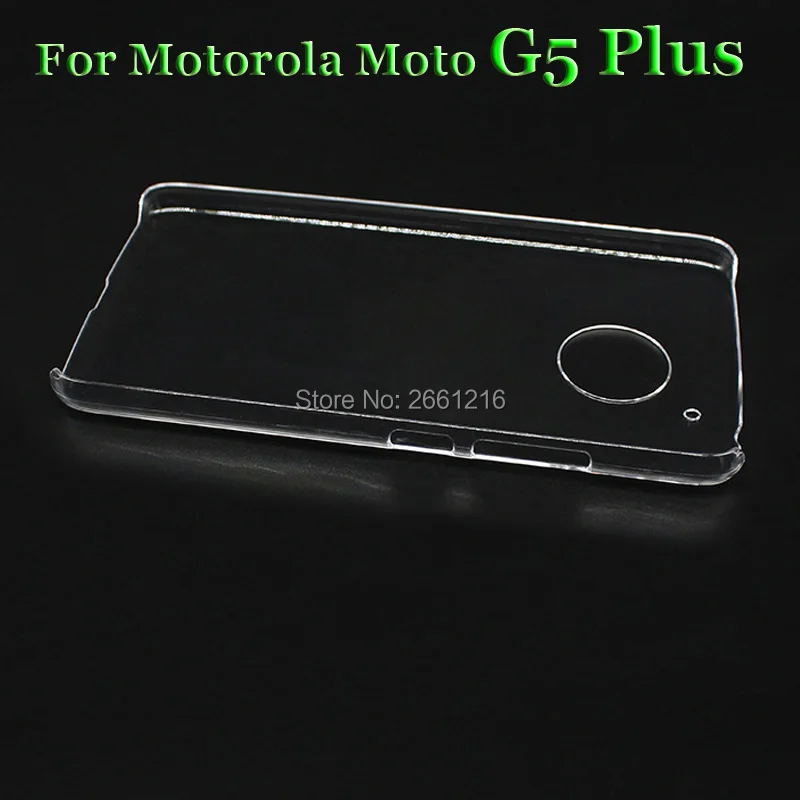 Для Moto G5 Plus жесткий чехол из поликарбоната ультратонкий прозрачный пластиковый