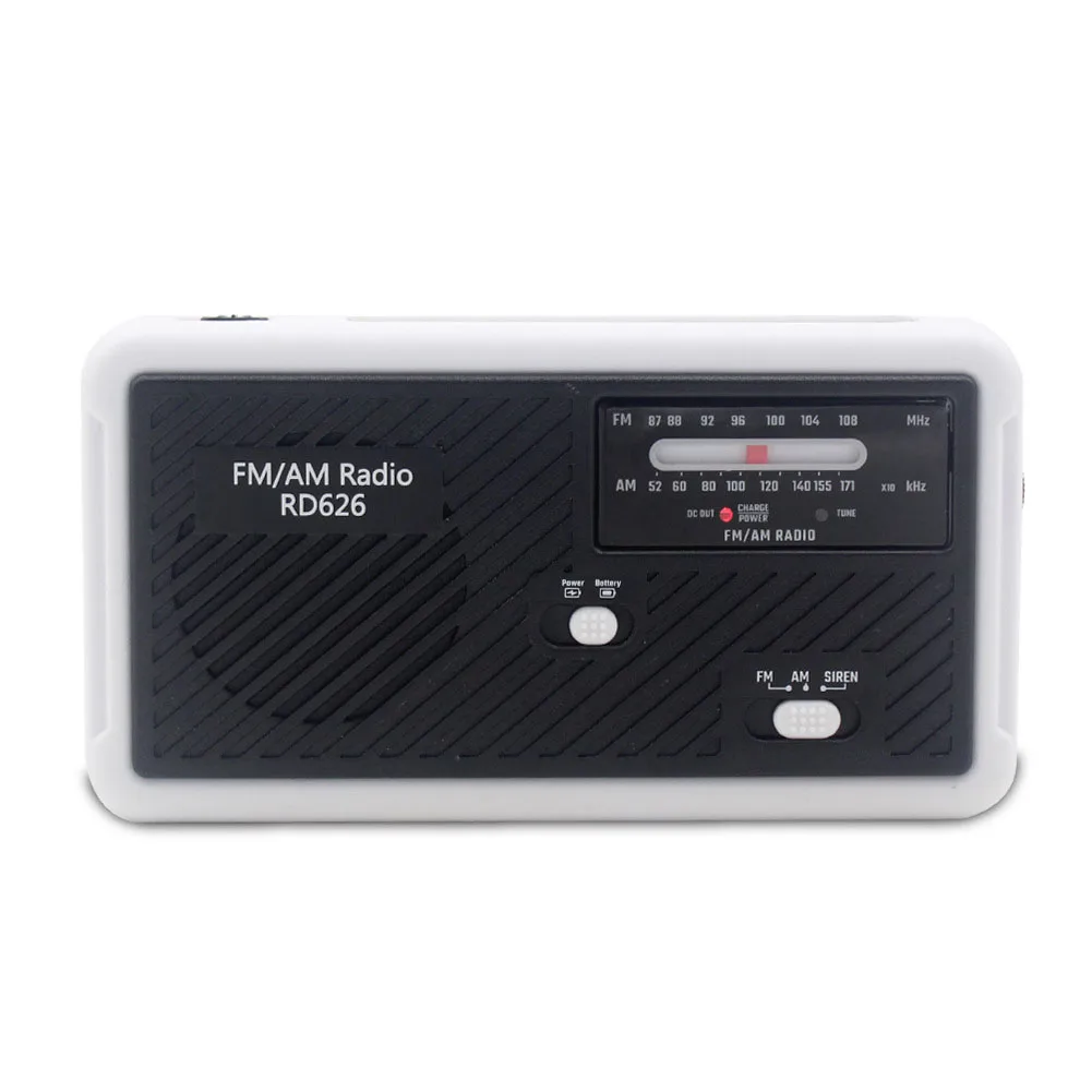 Мощный радио ручной фонарик Динамо лампа аварийной AM/FM солнечное