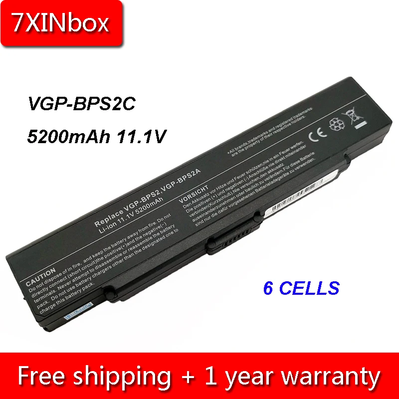 7XINbox 5200mAh 11 1 V Φ женский Аккумулятор для ноутбука Sony|Аккумуляторы ноутбуков| |