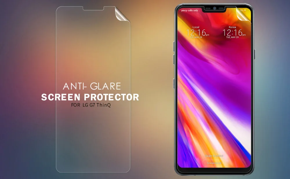 2 шт. NILLKIN пленка для LG G7 ThinQ защита экрана Антибликовая матовая супер прозрачная