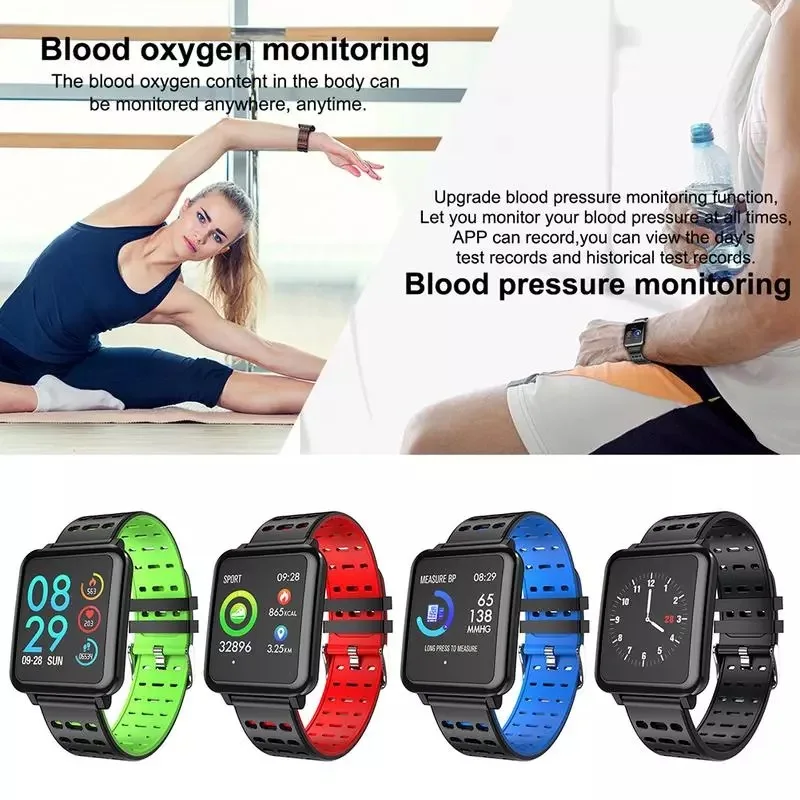 T2 Водонепроницаемый Смарт Браслет монитор сердечного ритма фитнес трекер Smartband