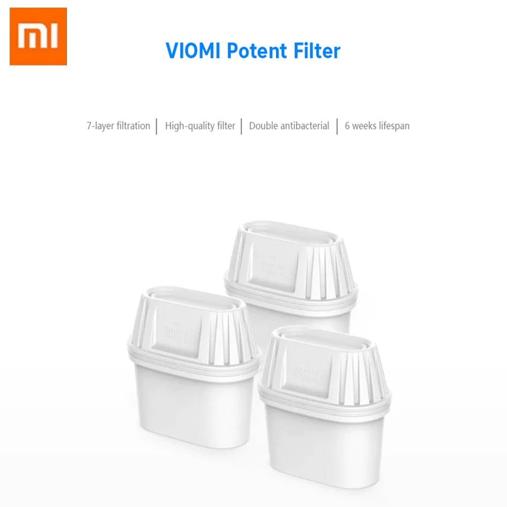 Xiaomi VIOMi чайник Фильтры Мощный 7 Слои фильтры с активированным углем обмен фильтр