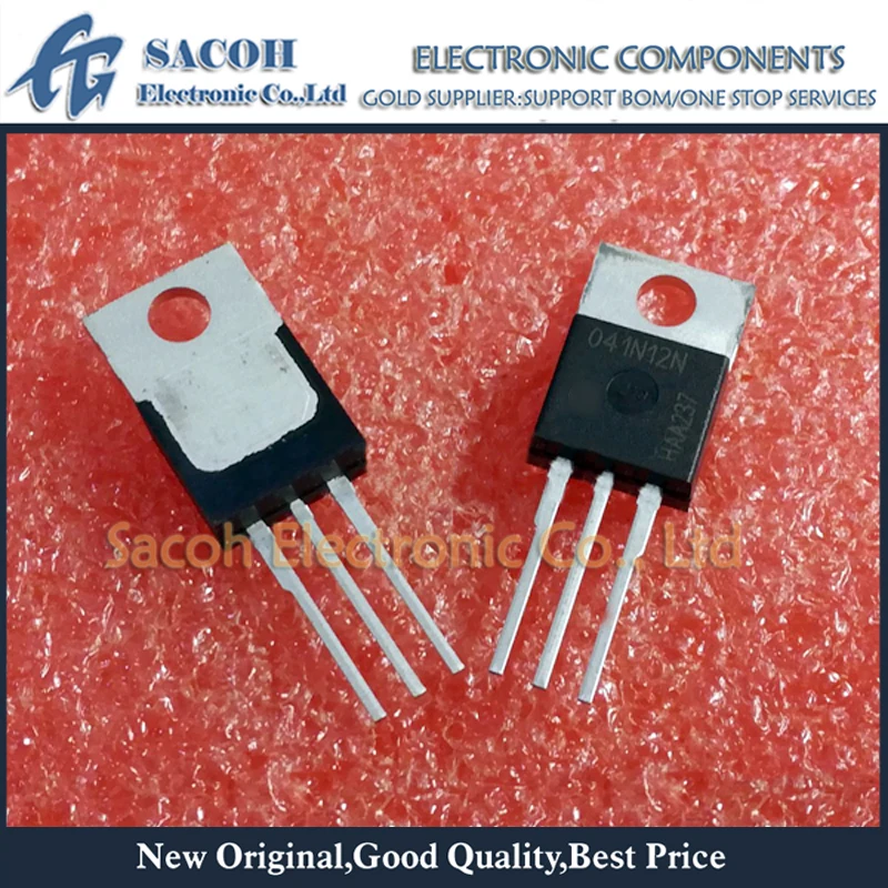 

New Original 10Pcs IPP041N12N3G IPP041N12N 041N12N TO-220 120A 120V Power MOSFET