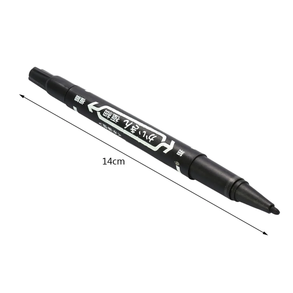 Черная маркировочная ручка с двумя наконечниками для татуировок 10 шт./кор. маркер