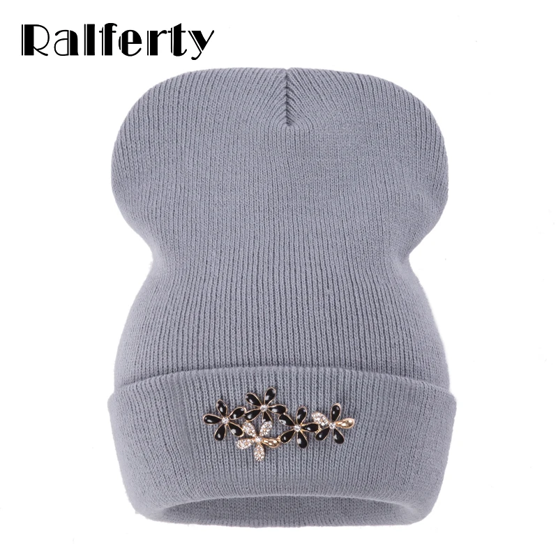 Ralferty Beanies женские шапки шапка женская зимняя Цветочная шапочка Женские
