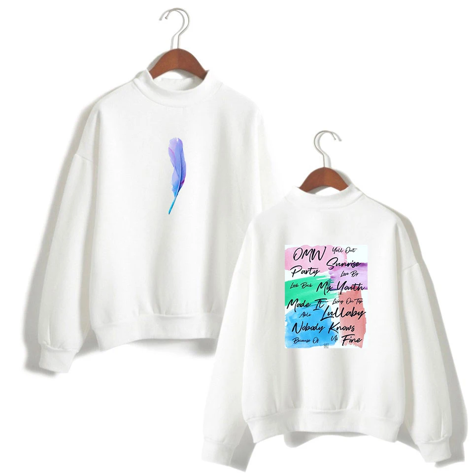 LUCKYFRIDAYF GOT7 представляем вам IFASHION конструкция без колпачка удобна футболка с водолазкой поп Для женщин большого размера вентиляторы Повседневная одежда 4XL