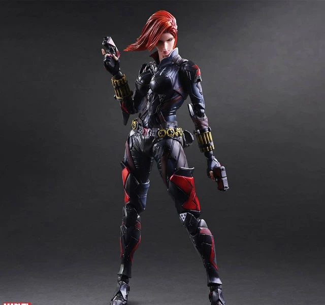 Play Arts Kai Черная Вдова супергерой Наташа романтическая па 27 см ПВХ фигурка кукла