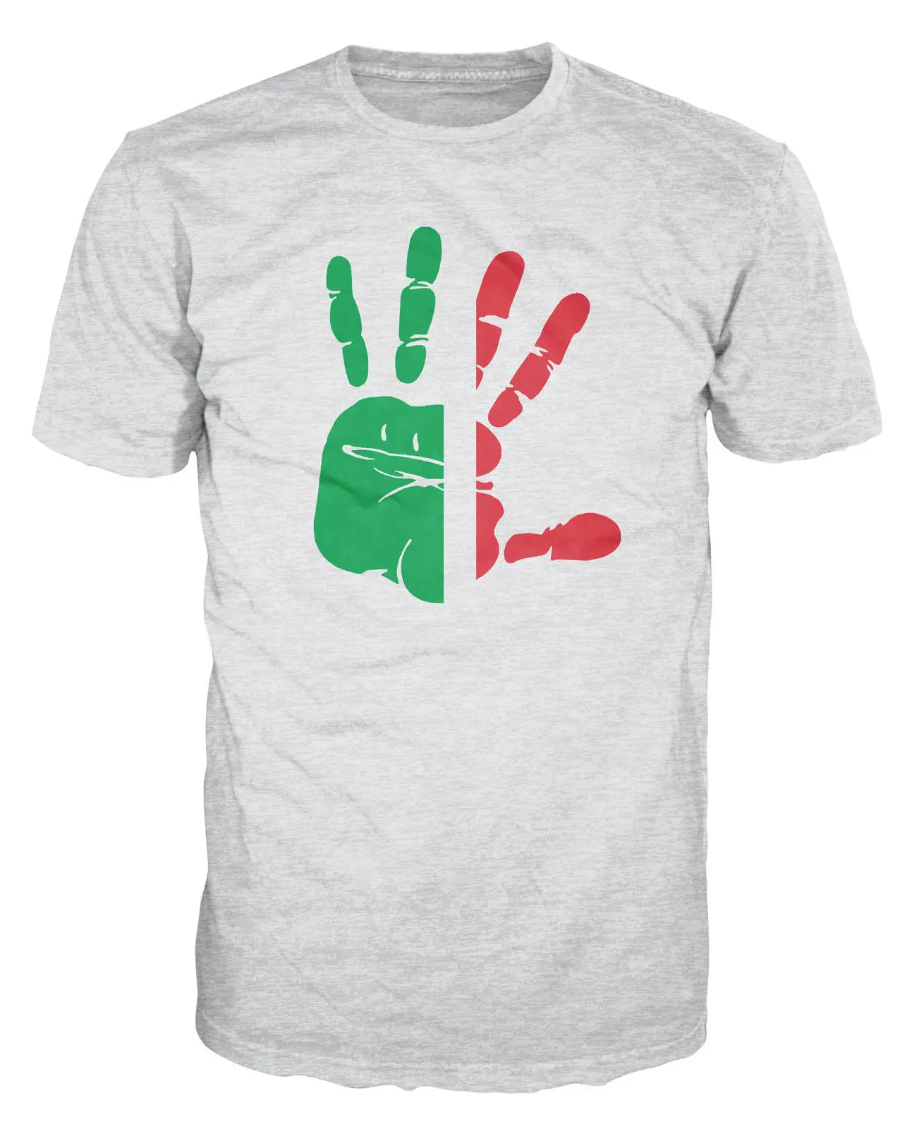 

2019 Hot sale Free shipping 100% cotton Italy Flag Palm National Italia Fan T-shirt