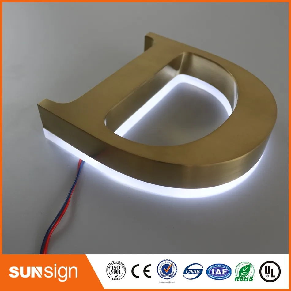 Наружный светодиодный с подсветкой 3D буквы металлической надпись|letter sign|led letters