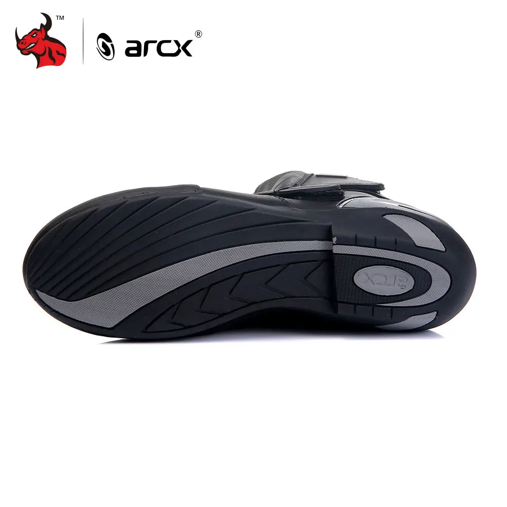 ARCX мужские мотоциклетные ботинки из натуральной коровьей кожи