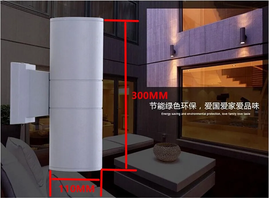 Уличный светильник водонепроницаемый светодиодный настенный 20 Вт COB с