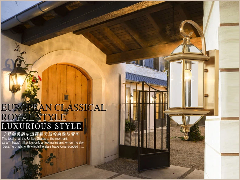 Наружные Настенные светильники Светодиодный Водонепроницаемый светильник для