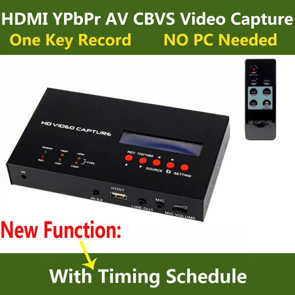Ezcap 283S HD видео Захват коробка HDMI CVBS AV игра видео запись для PS3 PS4 xbox tv STB медицинский уход прямая трансляция