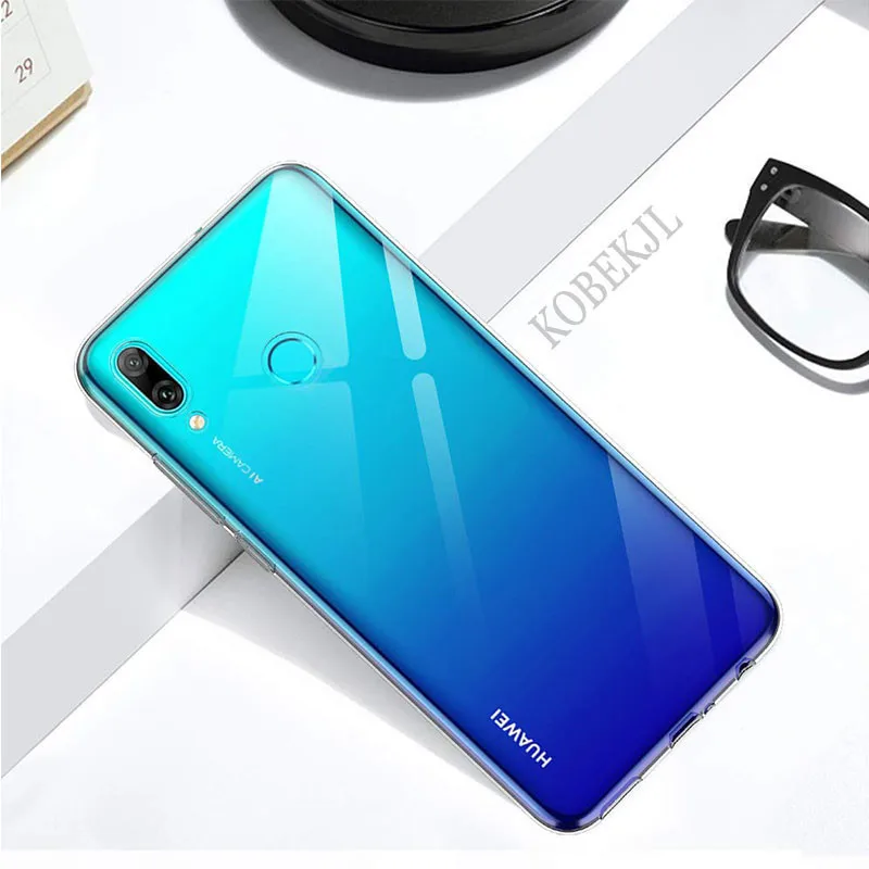 Чехол для Huawei P Smart Plus 2019 Мягкая силиконовая задняя крышка из ТПУ чехол телефона + |