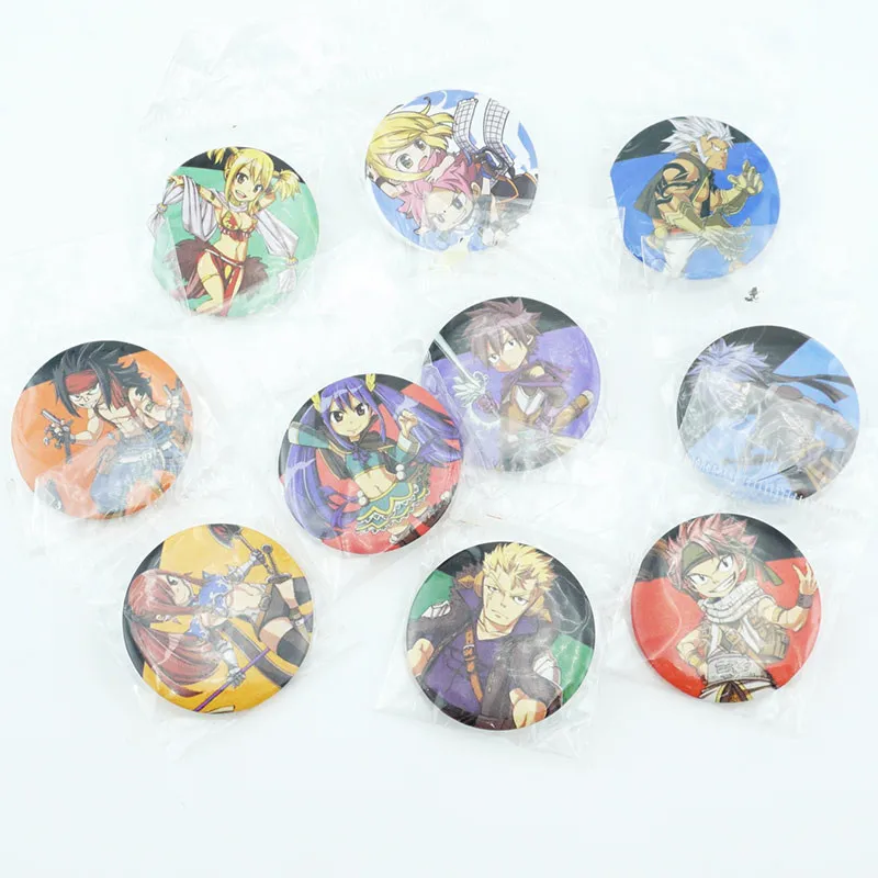 10 шт./компл. аниме Сказочный хвост Natsu Dragneel фигурные булавки броши значки