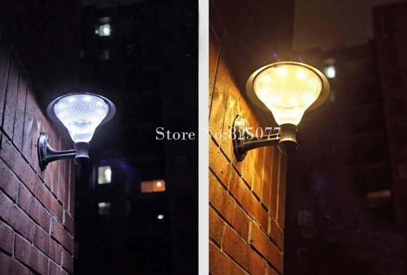 Уличный настенный светильник на солнечной батарее 3x1200 мАч|solar lamp|outdoor gardensolar wall light