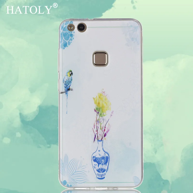 Чехол hatoly для huawei P10 Lite мягкий чехол из ТПУ с узором Lite/Nova легкие чехлы |