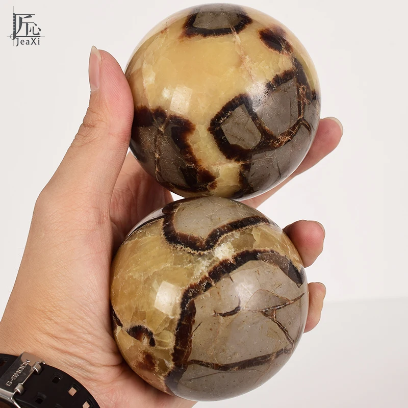 1 шт. хрустальные шары стенд с деревянной основе Дракон septarian Sphere фэн-шуй heaing