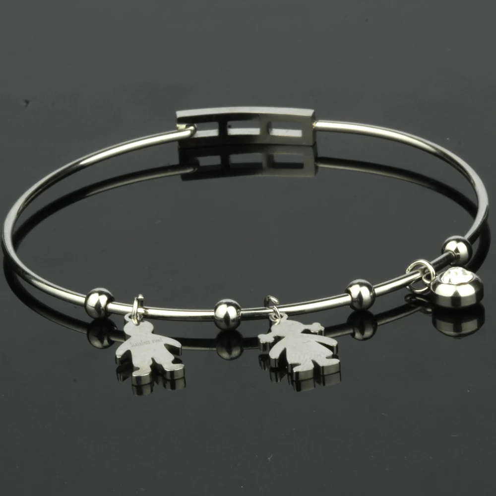 SHE WEIER couple heart bracelets &amp bangles stainless steel bracelet for women fashion star life tree gifts | Украшения и